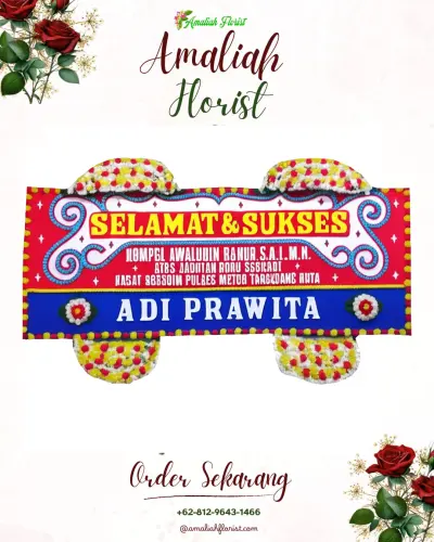 Karangan Bunga Ucapan Selamat damai